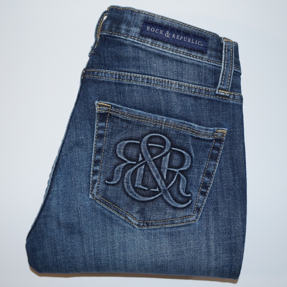 ROCK & REPUBLIC Berlin Low Rise Skinny jeans sz 4M